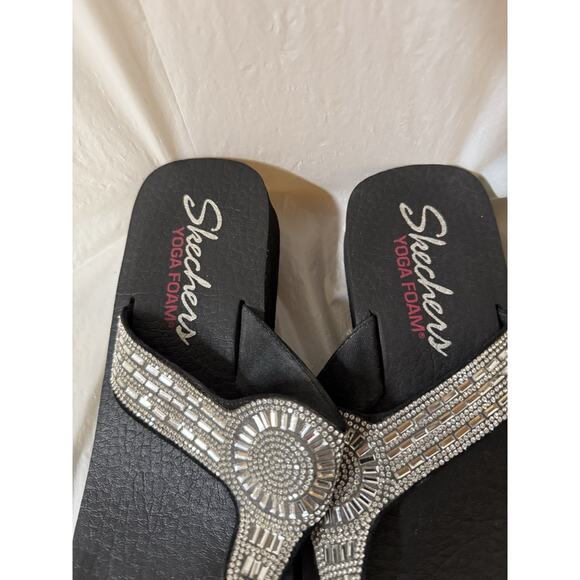 Skechers Vinyasa Stone Candy Sandals Flip Flop Yoga Foam Blush Women's Size 9 - Picture 3 of 6